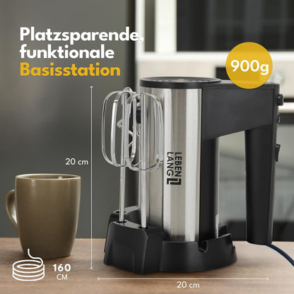 Handmixer 400W mit 5 Stufen & Turbo