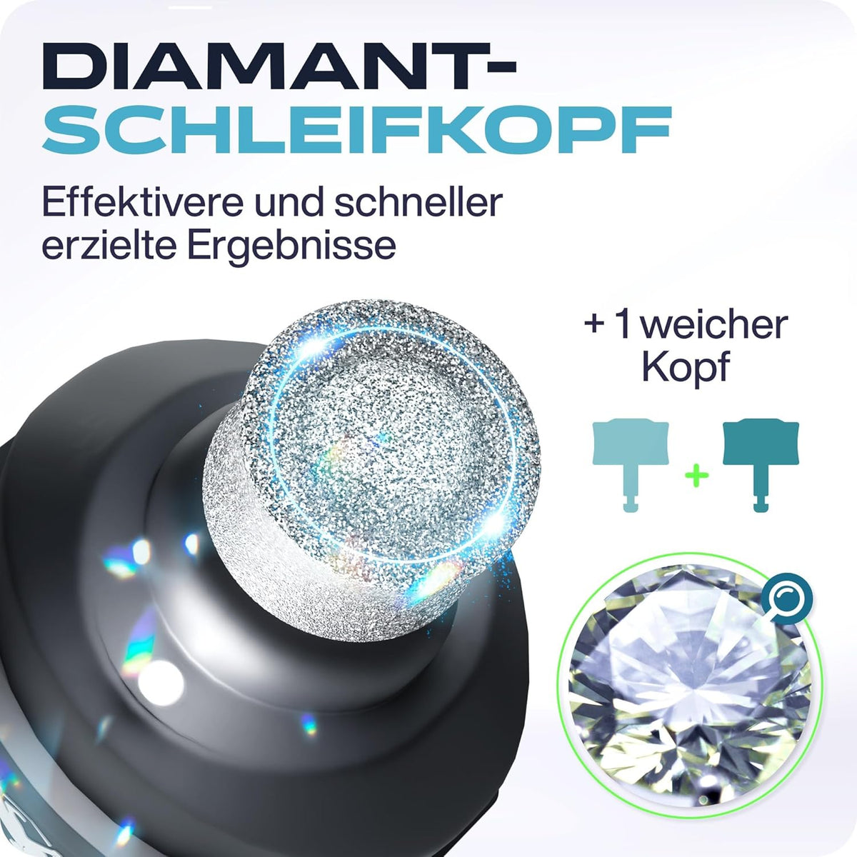 Elektrischer Krallenschleifer für Hunde mit LED-Licht, Gray