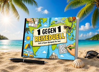 1 gegen 1 Reiseduell: Stift und Papier Minispiele für Zwei, Taschenbuch