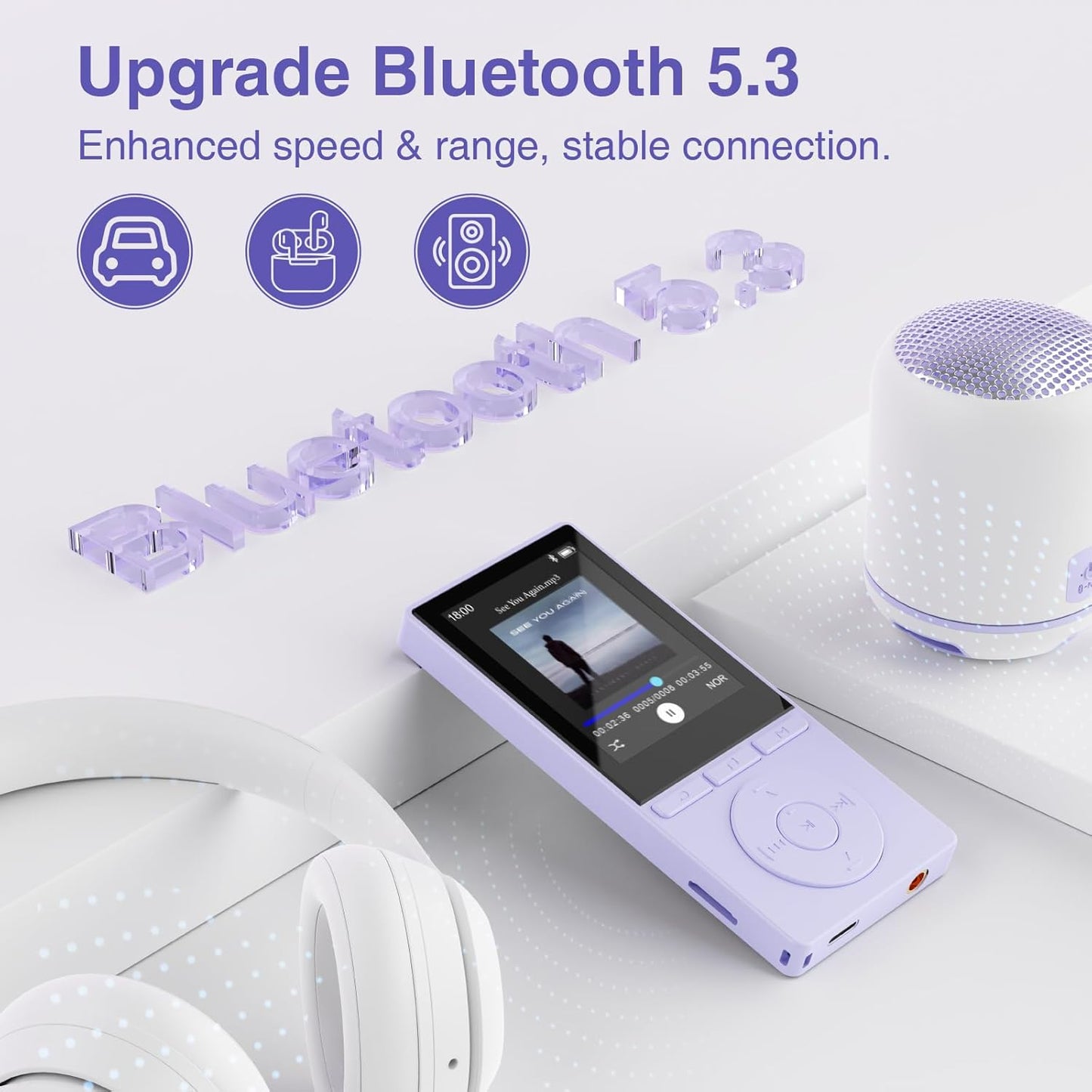 MP3-Player mit Bluetooth, Violet