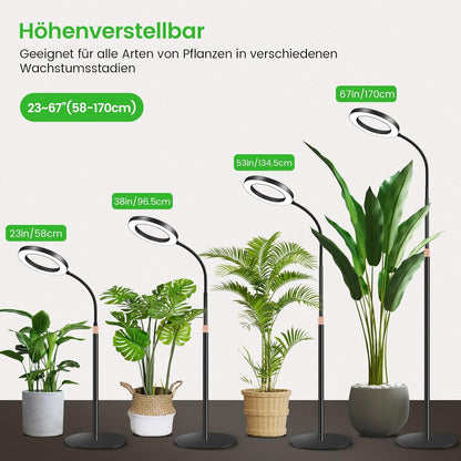 LED-Pflanzenlampe mit Timer und Standfuss