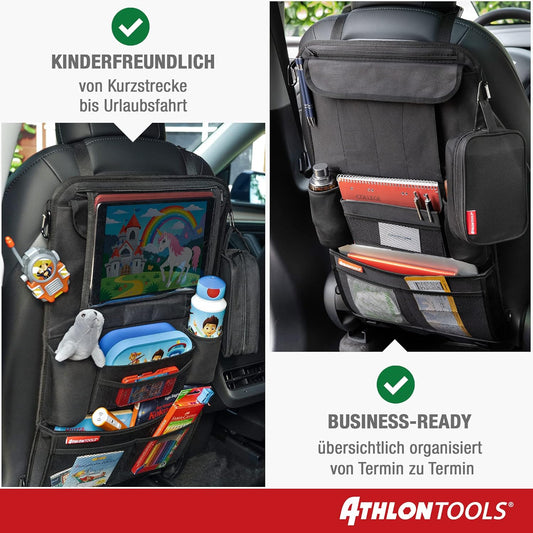 2er-Set Auto Rücksitz Organizer, Schwarz / 2er-sparset