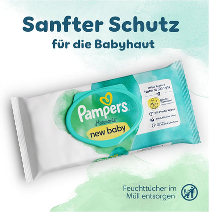 Harmonie Baby-Feuchttücher Set, Unparfümiert 18 stück (1er Pack)