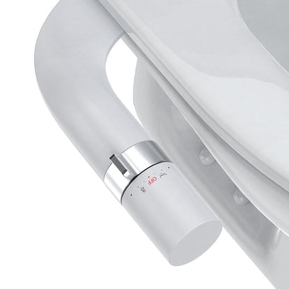Ultra-Slim Bidet-Aufsatz mit Doppeldüse, Drehbares Bidet