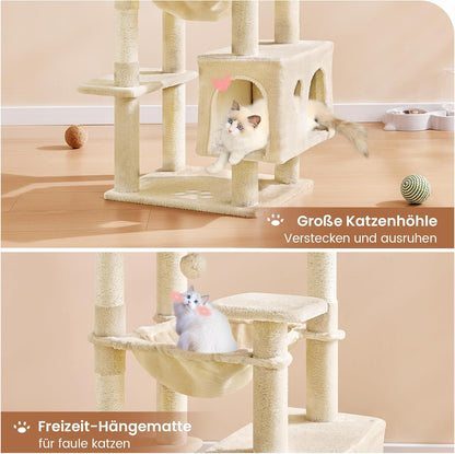Katzenbaum gross 160 cm, Beige 160 cm