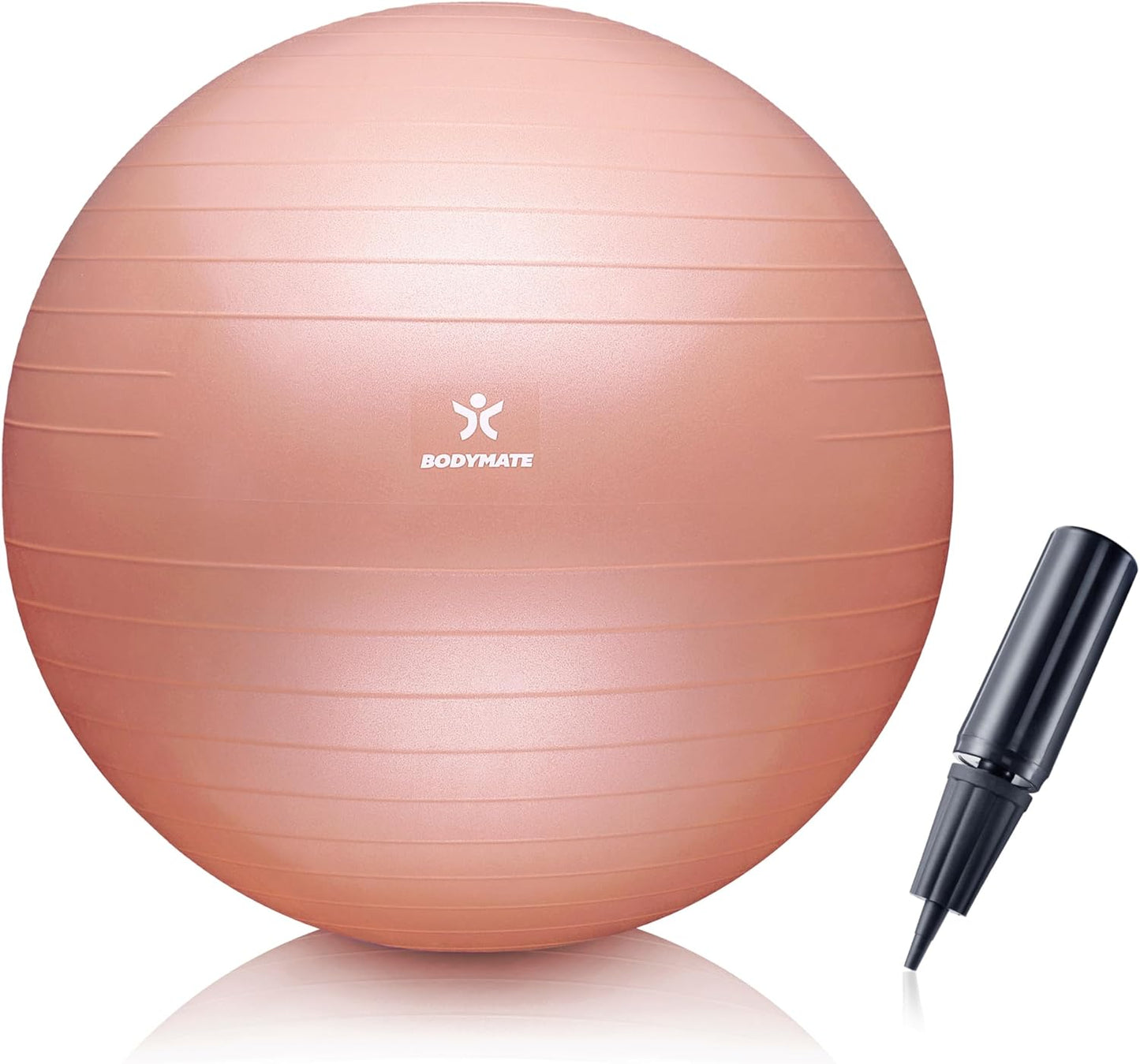 Gymnastikball mit Pumpe, New Rose Gold 65 cm (für Körpergröße 155-175cm)