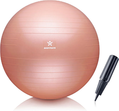 Gymnastikball mit Pumpe, New Rose Gold 65 cm (für Körpergröße 155-175cm)
