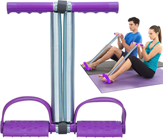 Multifunktionales Fitnessgerät mit Zugseil, Lila