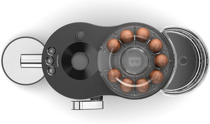 CoffeeB Globe Kaffeemaschine mit kompostierbaren Kaffeebällen, Schwarz +90 Bälle LUNGO