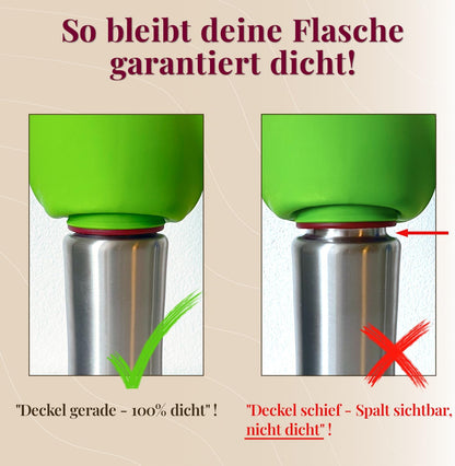 Trinkflasche für Hunde für unterwegs, Apfelgrün 800 ml