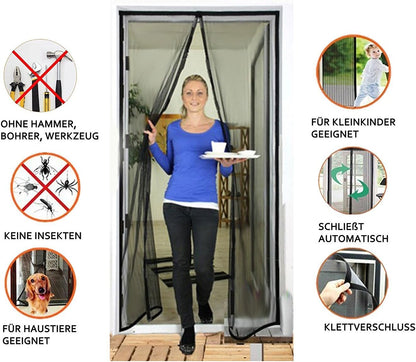 Magnetvorhang für Insektenschutz (70x210 cm), 70x210