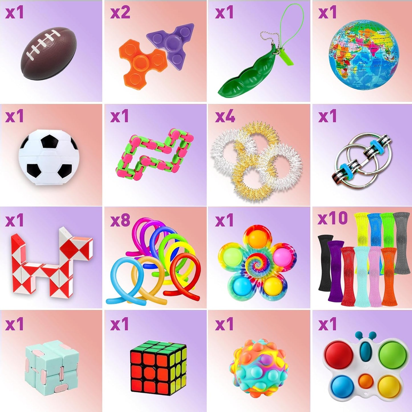75-teiliges Fidget-Spielzeuge Set