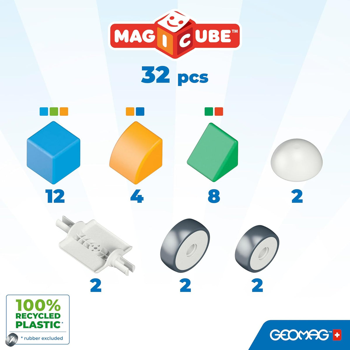 Magicube - Magnetische Blöcke, 32 pz