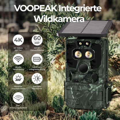 Duale Objektiv Solar Wildkamera 4K, TC37
