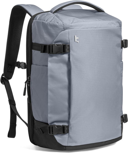 TSA-freundlicher Reiserucksack, 28 Liter Grau-ripstop