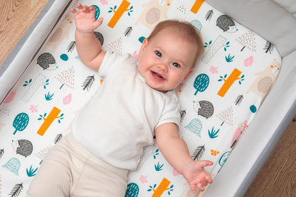 3-teiliges Baby-Spannbettlaken-Set, 50 x 83 cm Waldtiere