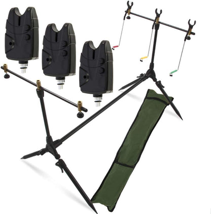 Rod Pod Rutenhalter-Set mit 3 Bissanzeigern