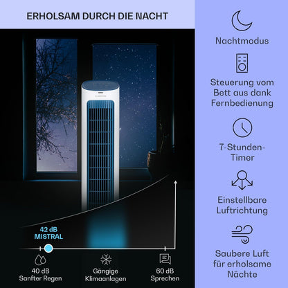 Klimagerät ohne Abluftschlauch, Weiss|Mistral
