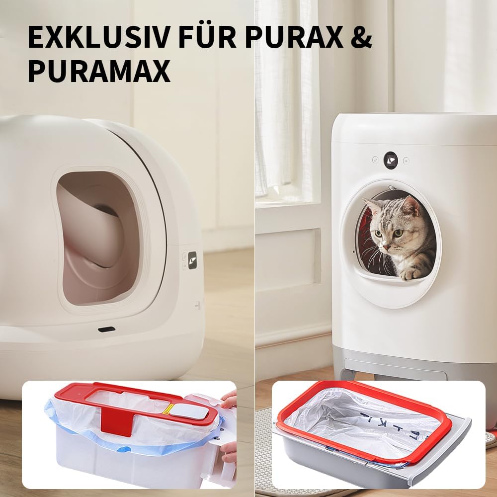 100 Stück Katzentoilettenbeutel (5 Rollen á 20 Stück), 5 Rollos