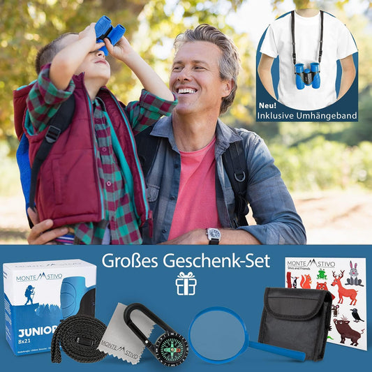 Fernglas-Set für Kinder mit Lupe & Kompass