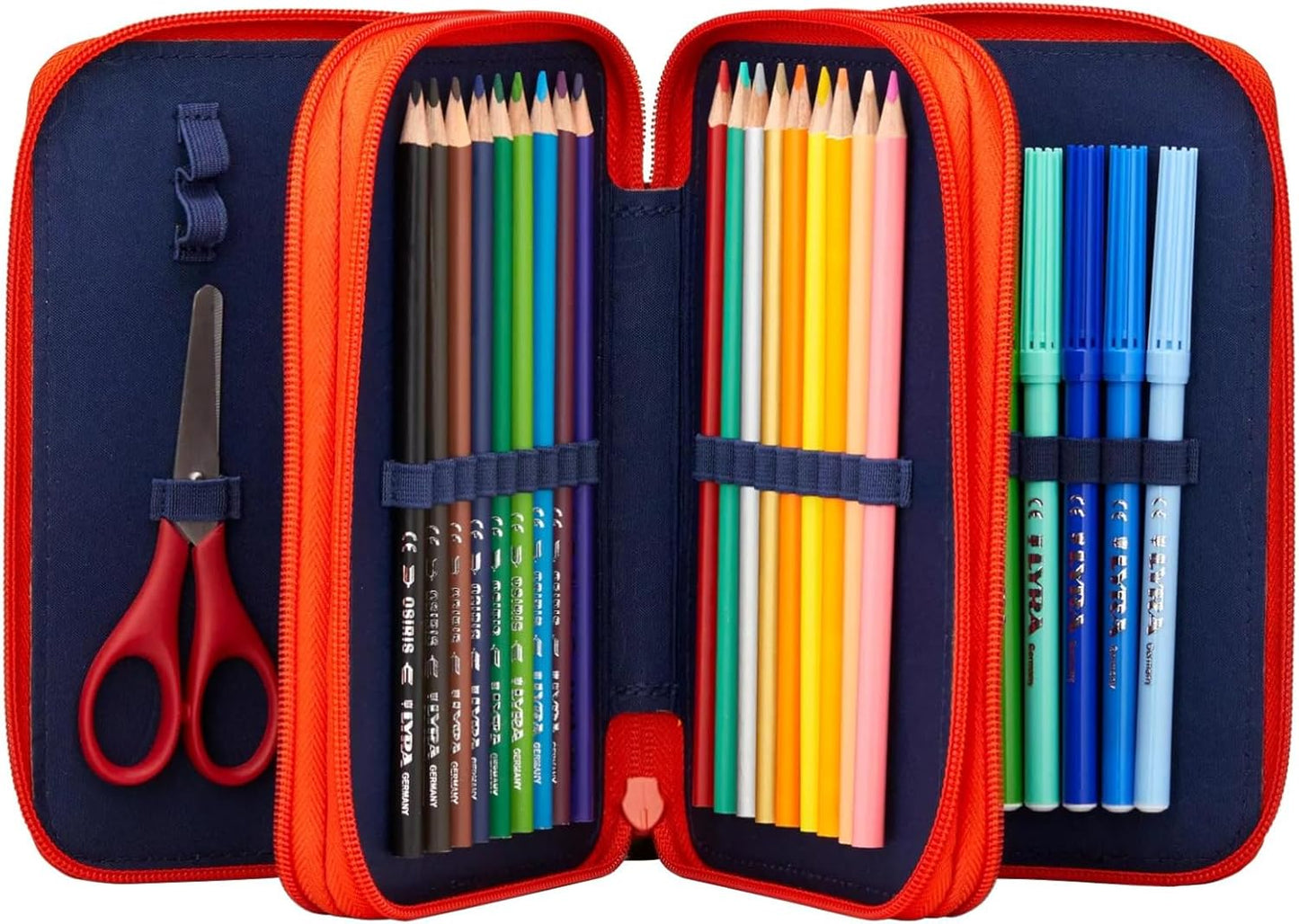 Maxi Mäppchen Set mit Zubehör, Feuerspeibär - Orange Einheitsgrösse