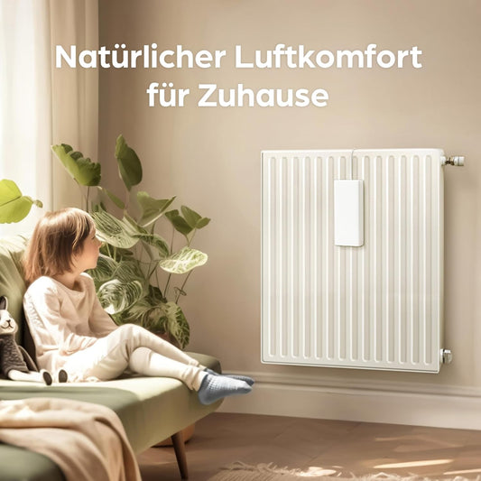 4er-Set Keramik-Luftbefeuchter für Heizkörper, 4er Set Weiss