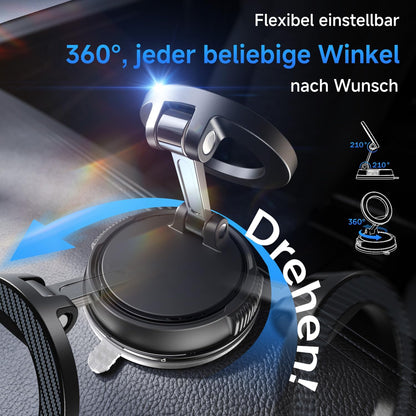 Handyhalterung für Auto mit Magnetstärke, Schwarz