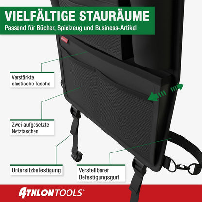 2er-Set Auto Rücksitz Organizer, Schwarz / 2er-sparset