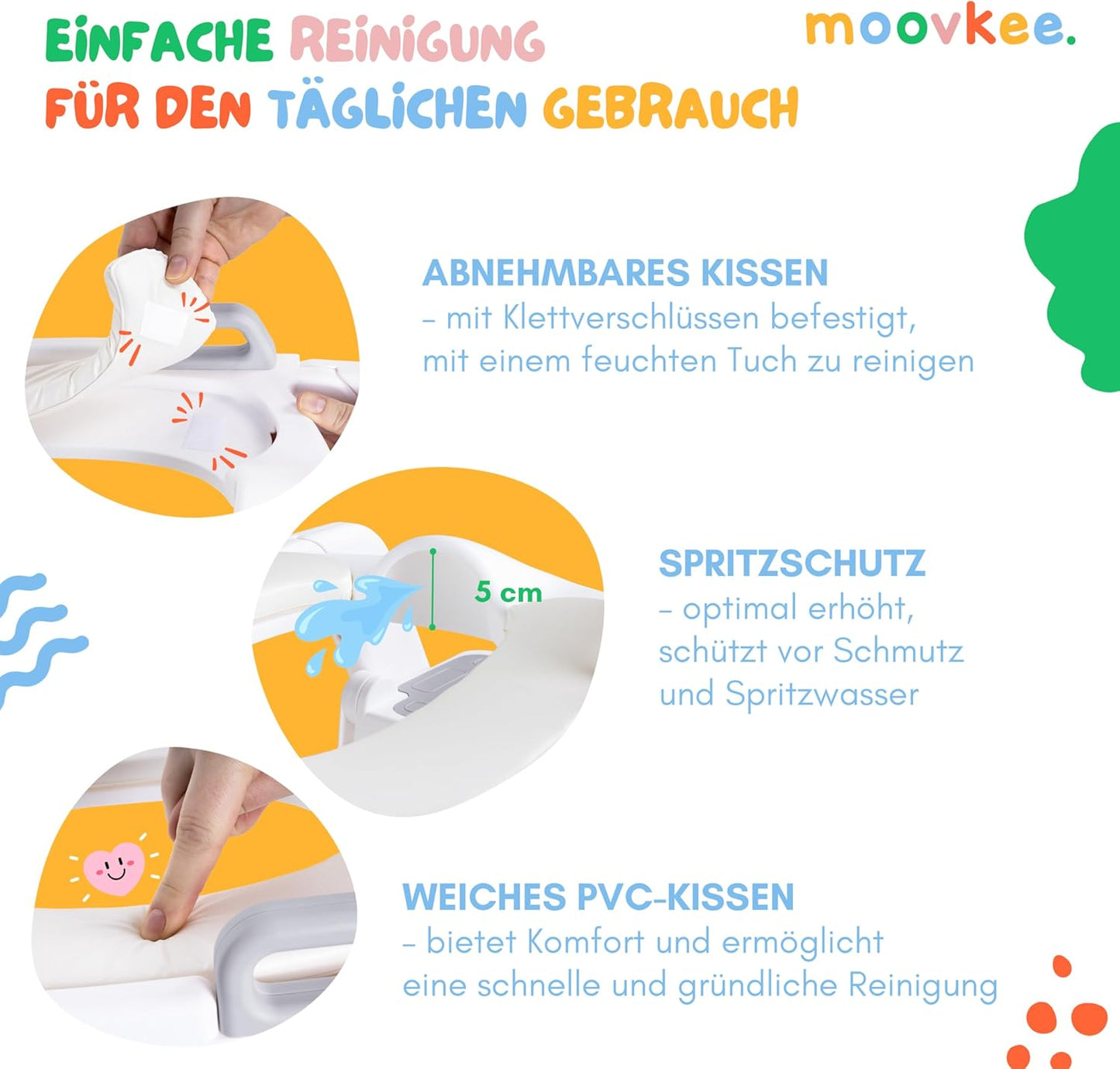 Höhenverstellbarer Toilettentrainer mit Treppe, Grau