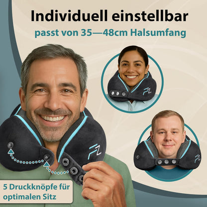Einstellbares Nackenkissen, 2.2. Comfy - Schwarz